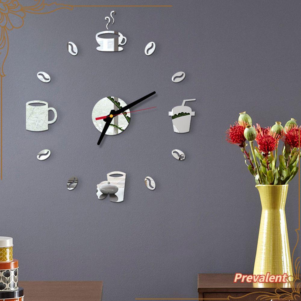 Preva Jam Dinding DIY Removable Akrilik Aksesoris Perekat Diri Stiker Kuarsa Diam