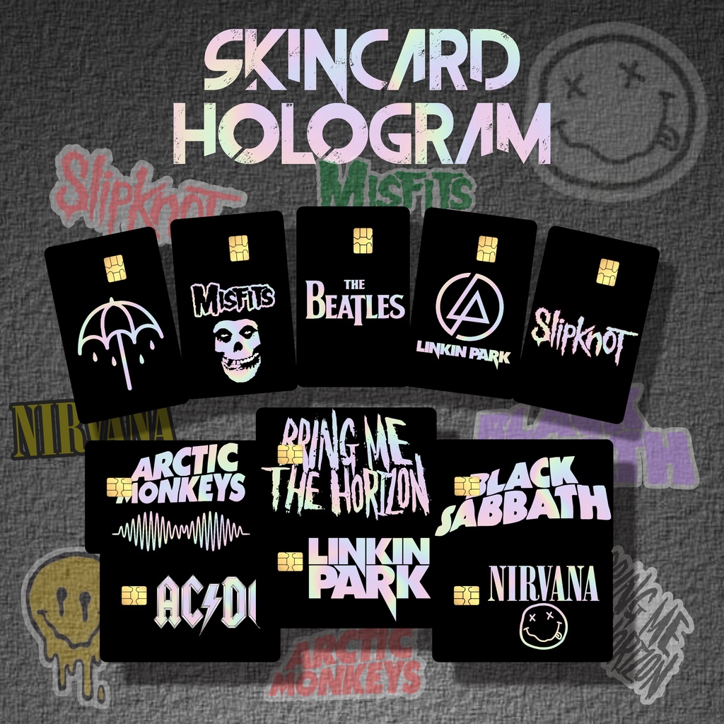 

Sticker ATM Skincard HOLOGRAM BRAND LUAR - BAND LUAR - Vinyl ATM Debit Credit Emoney Flazz Stiker