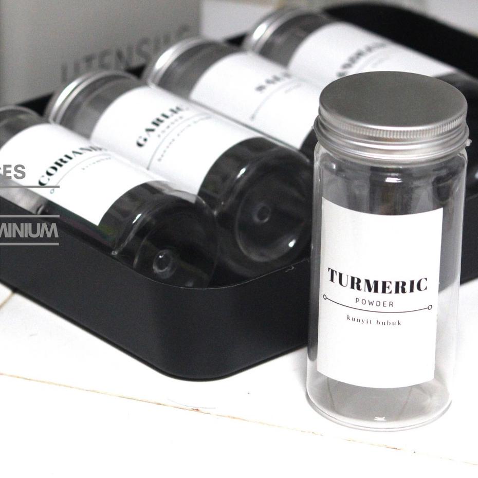 ㊖ Spices Jar Toples Jar Plastik Aluminium Bumbu Dapur 250ml ₴