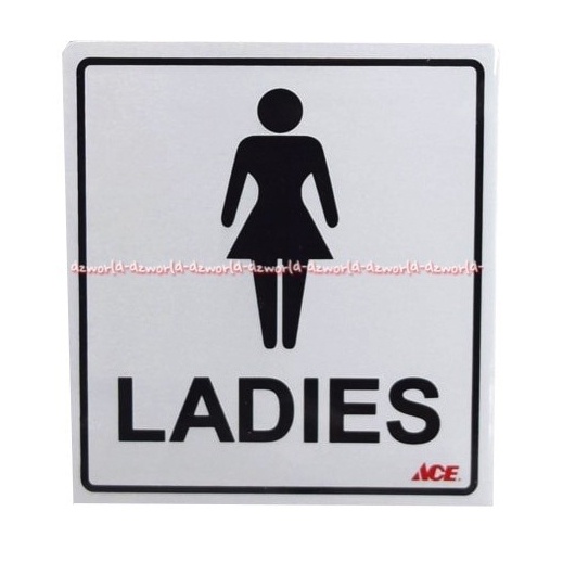 Stiker Ladies Wanita Sticker Toilet Wc Kamar Mandi Tanda Masuk Cewek Perempuan Lady Mudah Diaplikasikan Pada Kaca Metal Atau Plastik