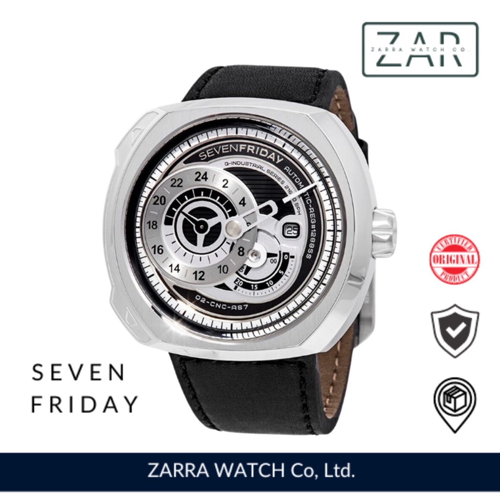 Jam Tangan Pria Seven Friday Q1/01 or Q1-01 Original Leather NFC Aktif Automatic Garansi 1 Tahun [7F