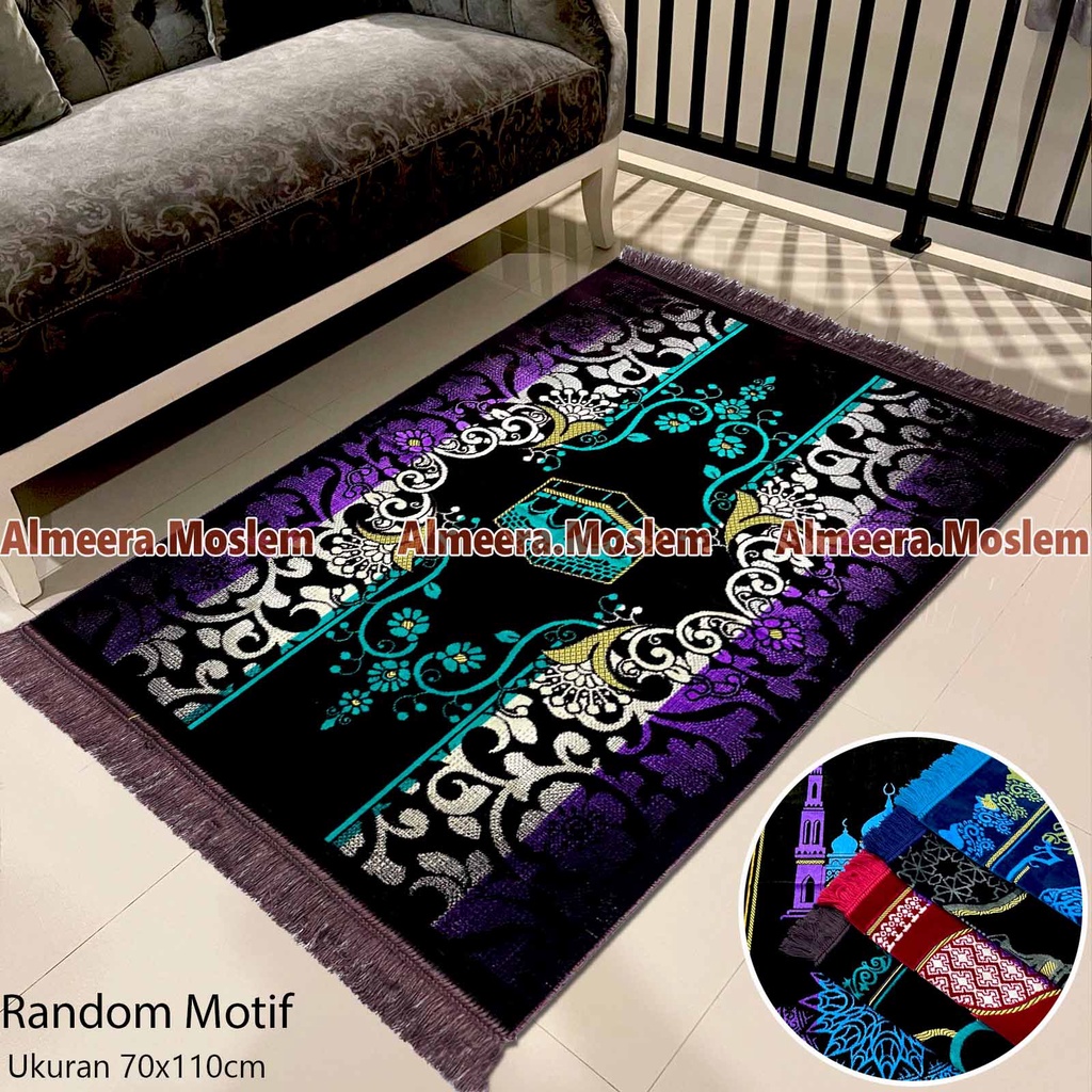 Sajadah Turkey Spigel Tebal Dan Halus Ukuran Dewasa Kualitas Premium Perlengkapan Sholat Pakaian Muslim