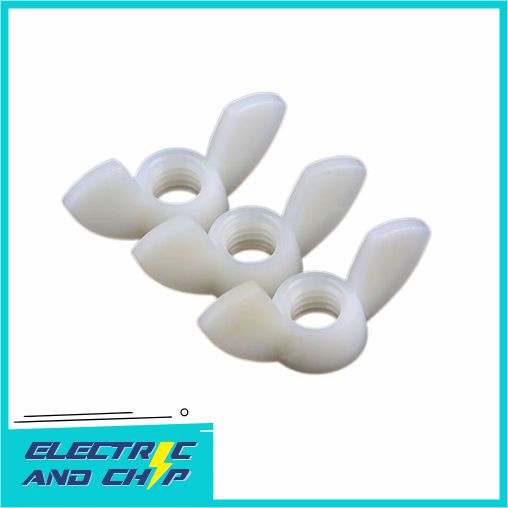 M8 Nylon Plastic Wing Butterfly Nut Kupu Kuping Plastik Nilon