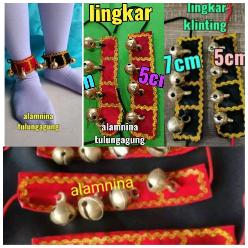 Gelang kaki krincingan binggel aksesoris kelinting kuda lumping barongan