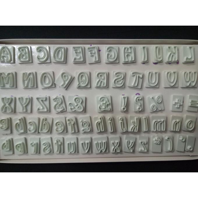 

Alphabet Set Fondant Cutter / Cetakan Fondant / Numerial Cutter Set