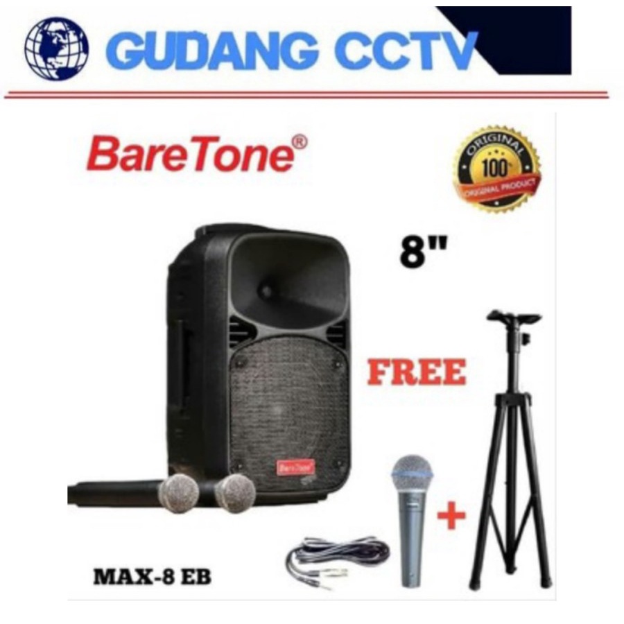 Jual Speaker Aktif Portable Meeting Baretone MAX8EB MAX 8EB Bluetooth