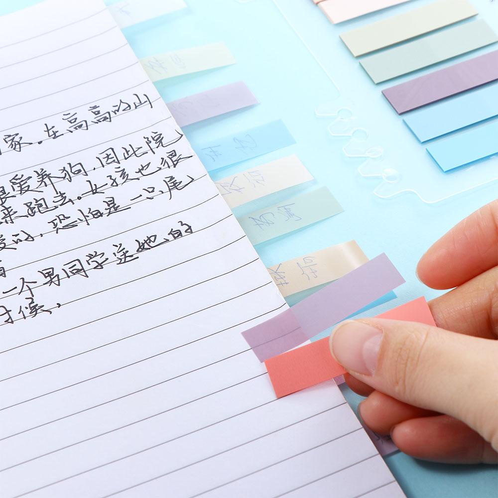 [Elegan] Longgar Indeks Daun Portabel Perekat Diri Sticky Label Perlengkapan Kantor Sekolah Bookmark Penanda Alat Tulis Notepad