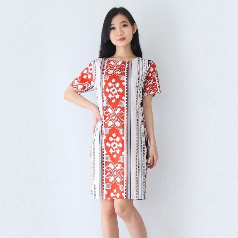 Baju batik wanita - Dress batik fashion 038