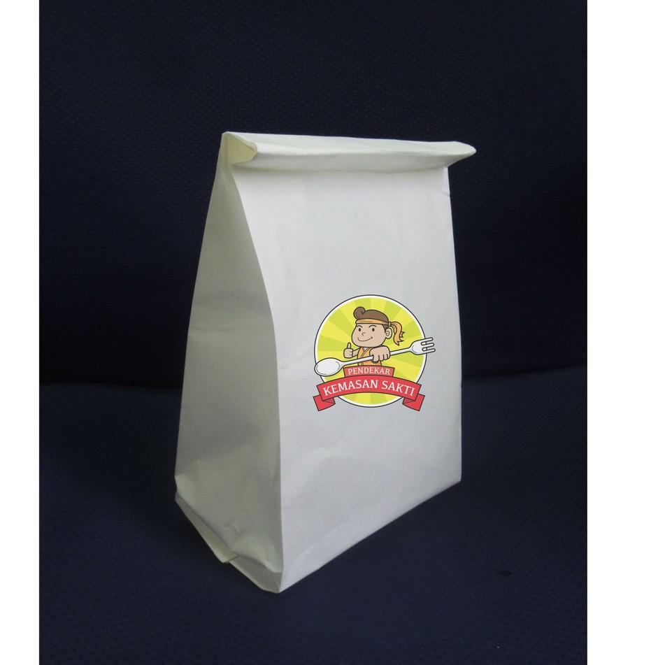 

Spesial Hemat Paper Bag BESAR 16x9 / Kantong Kertas Terlaris Putih Polos isi 100Pcs