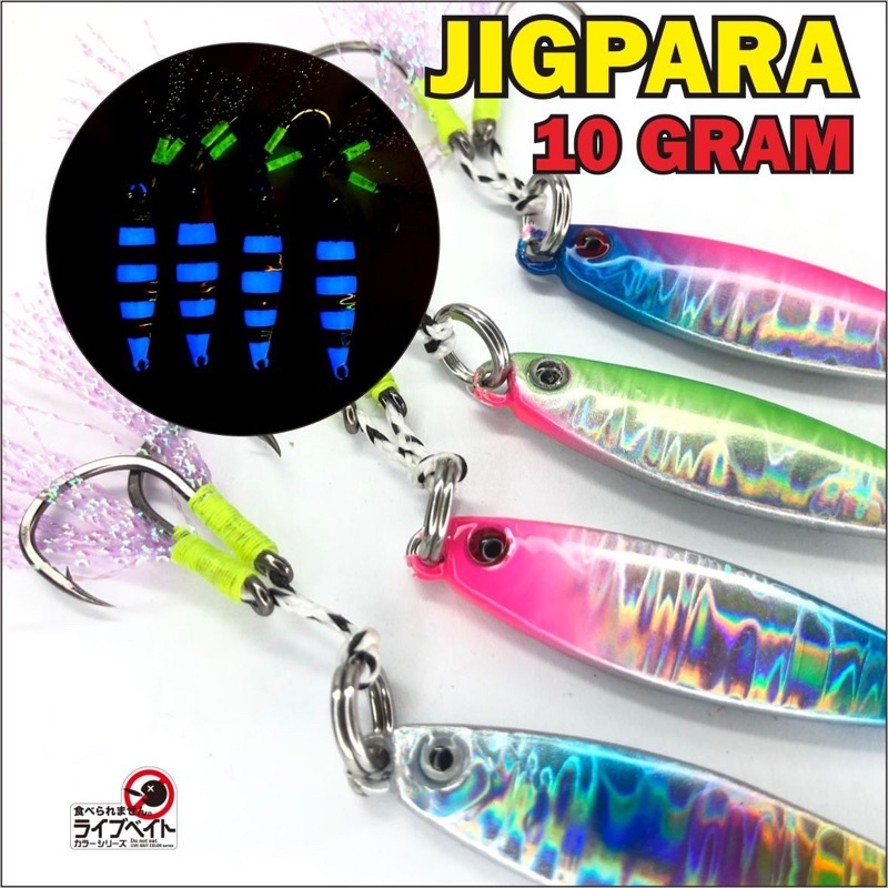 Micro jig 10 gram jigpara Umpan Casting