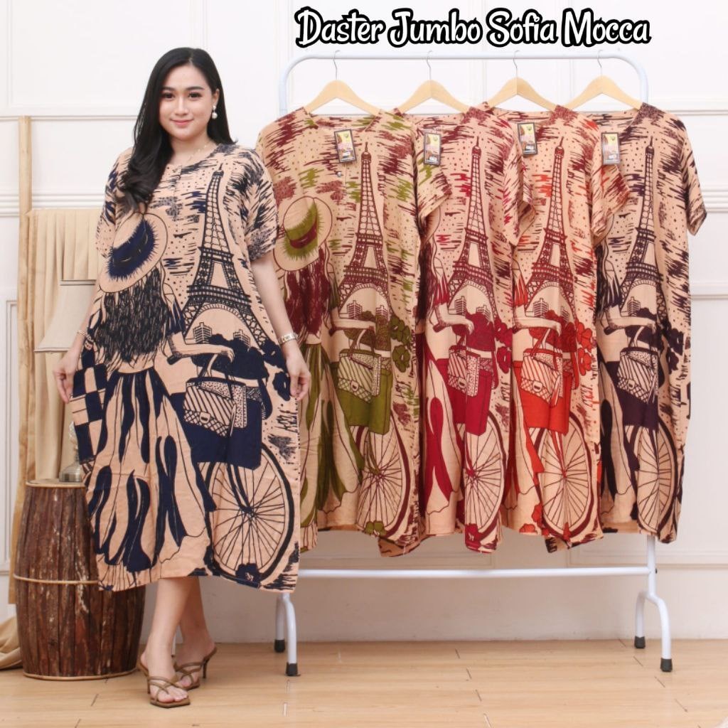 Daster Jumbo Busui Rayon Sofia Dress Karakter ( BISA PILIH MOTIF TERBARU ) LD 120 PB 115 - Homedress Jumbo Kekinian SABLON BATIK PEKALONGAN - dres terviral model terbaru 2023 harga murah grosir daster pusat adem populer baju tidur wanita dewasa remaja