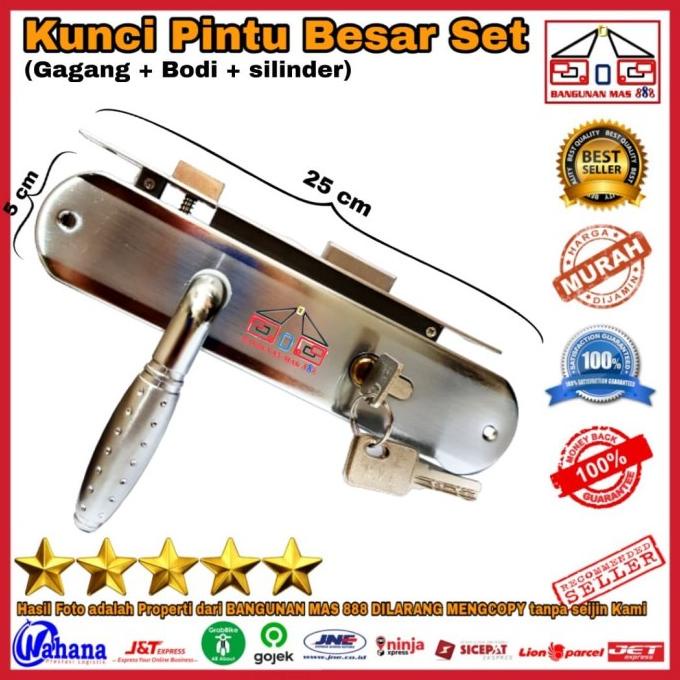 KUNCI PINTU BESAR tipe BULAT BINTIK TEBAL BAGUS - KUNCI PINTU RUMAH