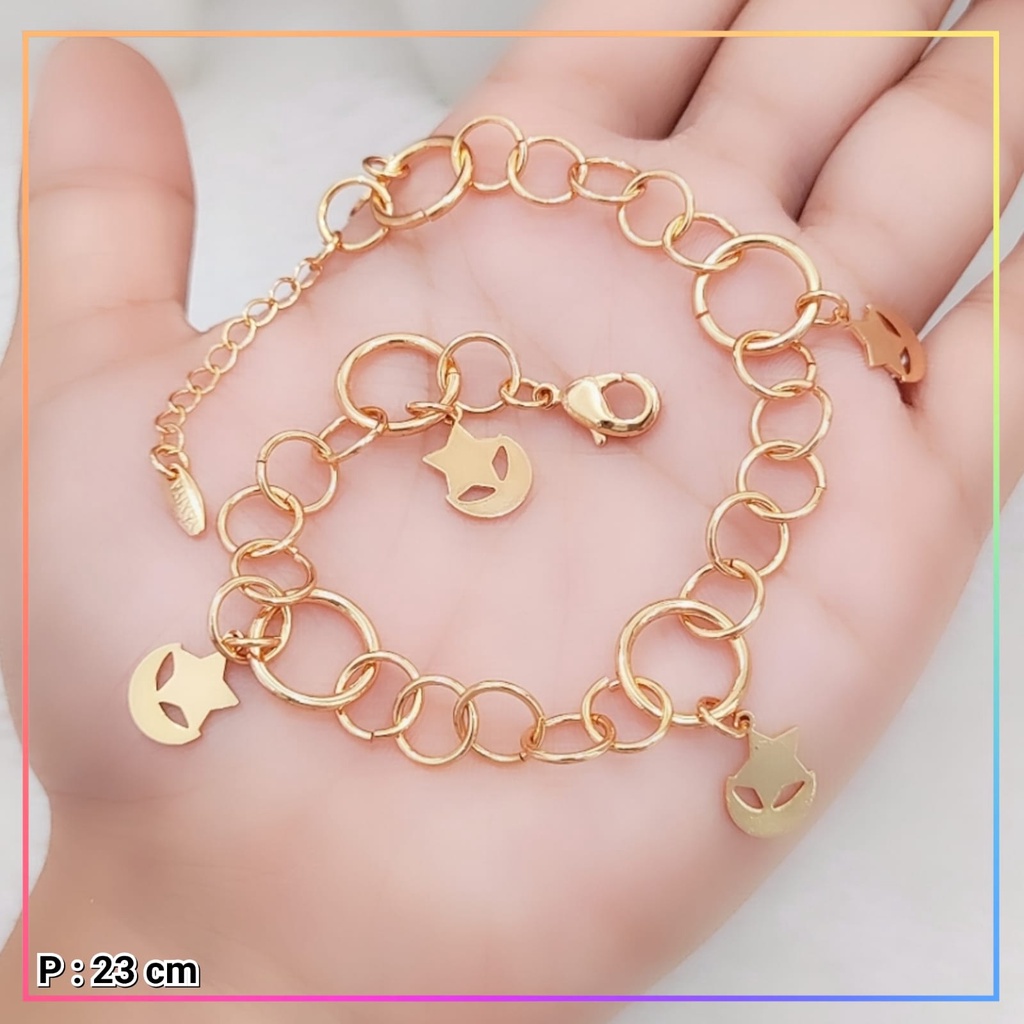 Gelang xuping gelang dewasa simple lapis emas gold GL 067