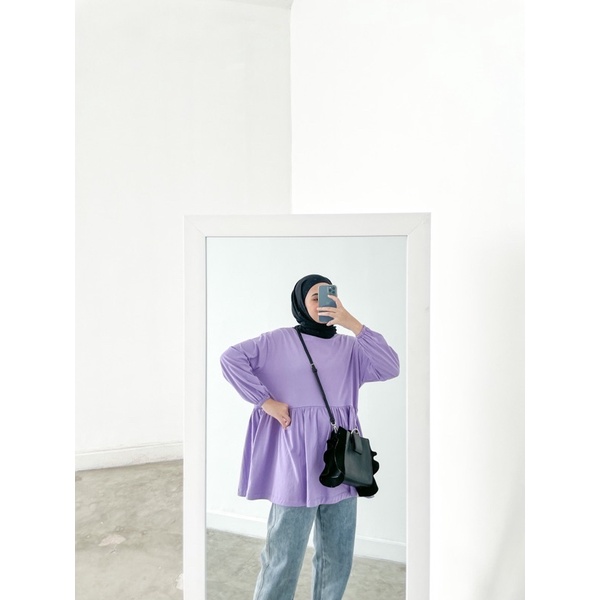 Bymeldev Ruffle Oversized Top Nonbusui Busui