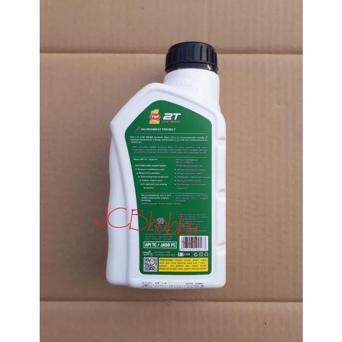 Oli samping TOP 1 2T Low Smoke 700ml