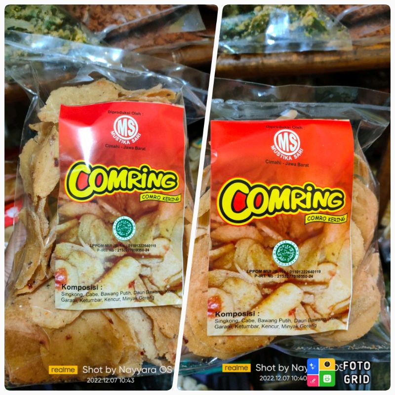 

keripik comring combro kering mustika sari 250gr / 500 gr