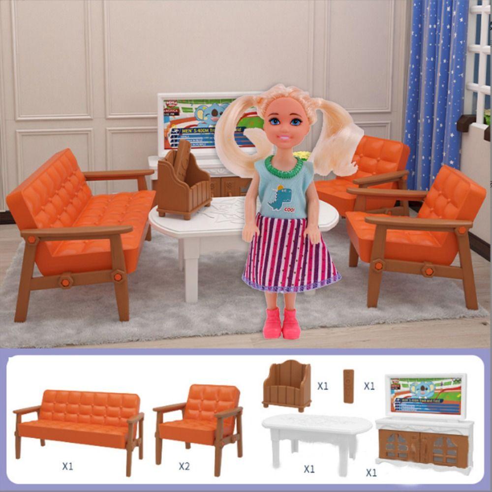 Quinton Furniture Rumah Boneka DIY Mainan Untuk Kamar Tidur Anak Rumah Bermain Mainan Hadiah Natal 1:12 Aksesoris Rumah Boneka Simulasi Boneka Action Figure Kamar Mandi Set Simulasi Furniture