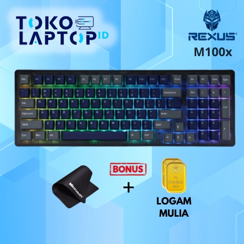 Rexus Daxa M100x Ultimate 3in1 Wireless Mechanical Keyboard