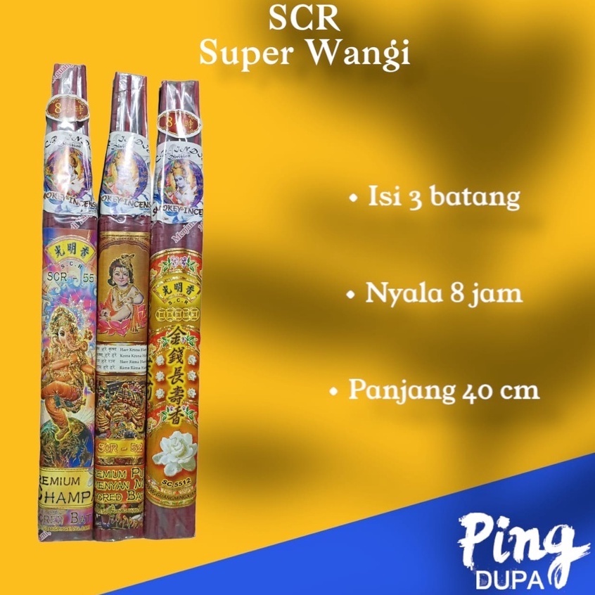 Dupa Hio 8 Jam Smokey Incense Super Wangi Tahan Lama Isi 3 Batang