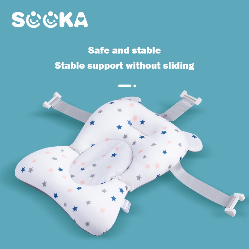 SOOKA Ultrasoft Baby Bath Pillow / Bantal Mandi Bayi Bantal Alas Mandi Pillow Bather Alas Mandi 7-8 Bulan SK-EBA1106