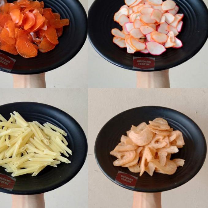 

Promo 9.9 Kerupuk Bawang / Udang Sabit / Obor / Stick Kentang 250gr