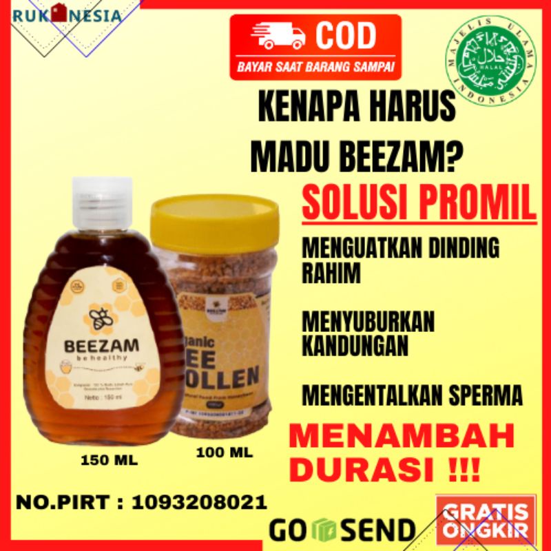 

Paket Promil Premium Madu Promil Dengan Madu Hutan Asli 150 ml Raw Honey dan Bee Pollen 100 Gram