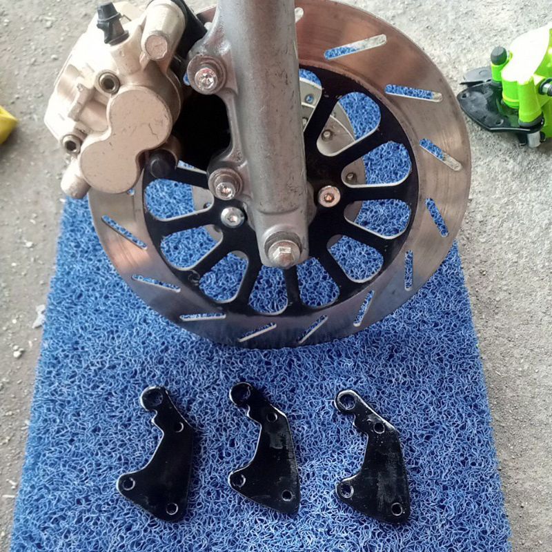 braket cakram satria 2 tak satria hiu satria lumba pakai piringan cakram rgr