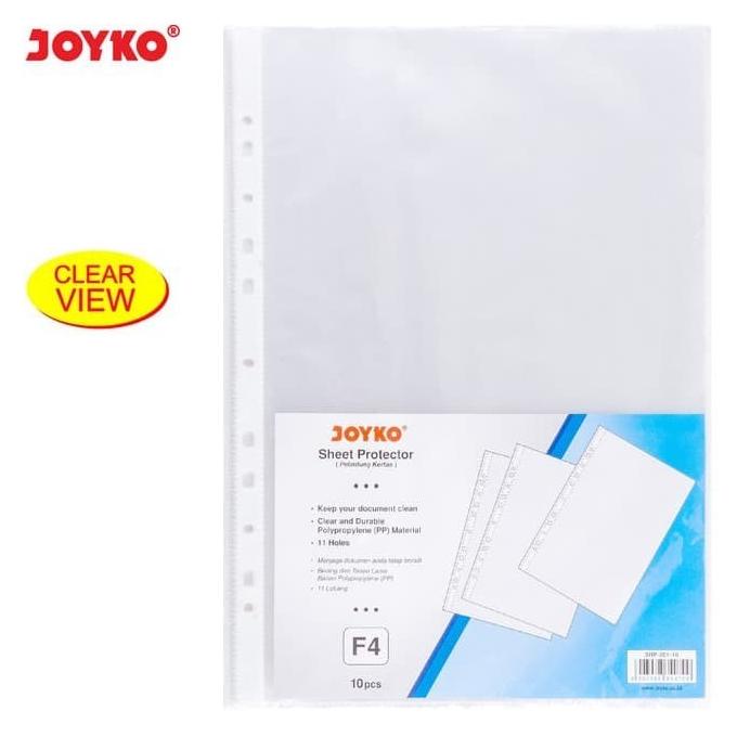 

PLASTIK PP POCKET FOLIO JOYKO / Sheet Protector F4 (PER SET)