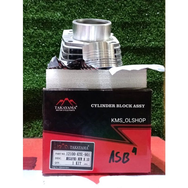 Block Seher Cylinder Block + Piston Kit MEGAPRO Monoshock VERZA 150 Merek Takayama 12100-KYE-901