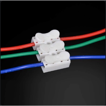 Quick Connect Terminal Connector Sambungan Kabel Listrik 2 PIN/3 PIN Jepit CH2/CH3 (alat listrik)