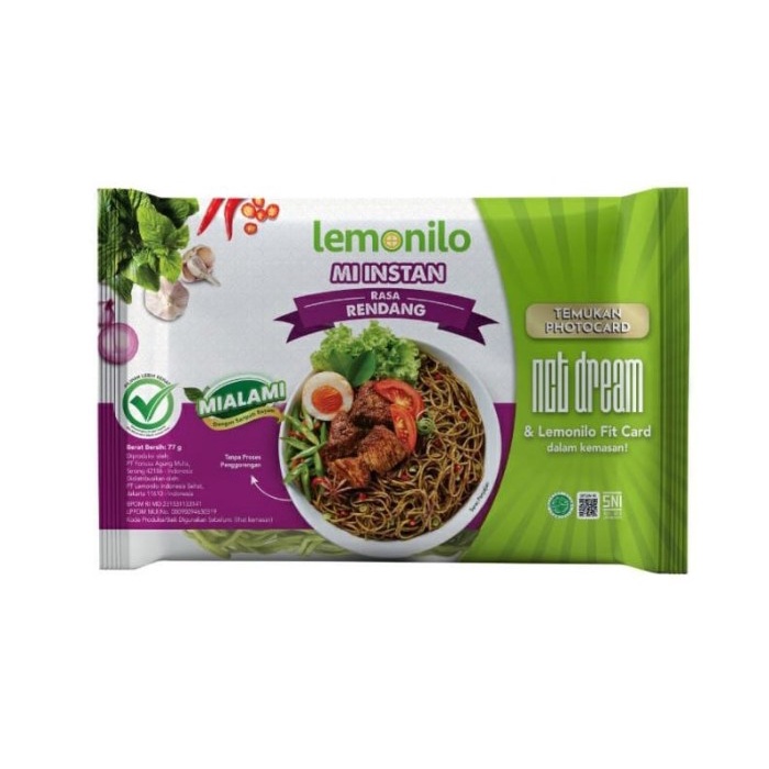 

NEW Lemonilo Mie Goreng Instant Rasa Rendang / Mie Instant Sehat 1 pcs