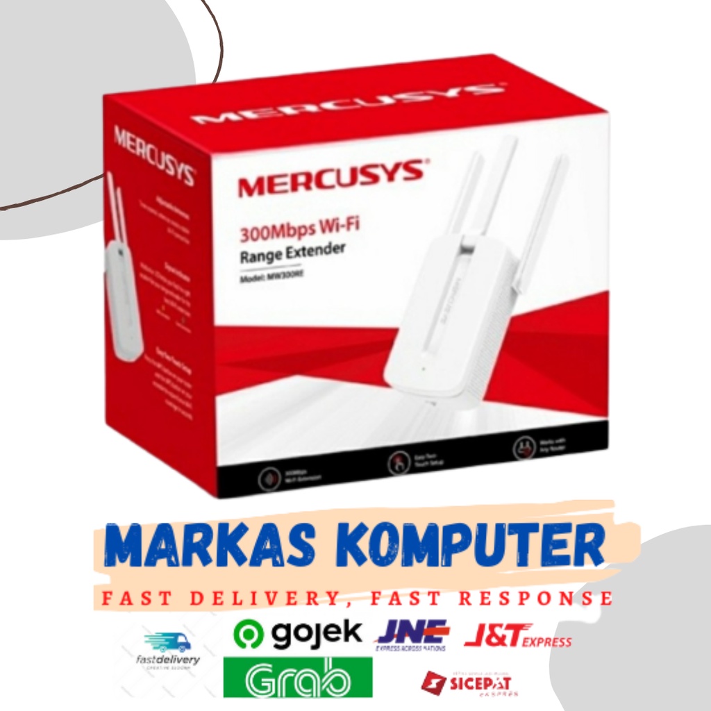 Mercusys 300mbps Wifi Range Extender Indoor MW300RE Mercusys