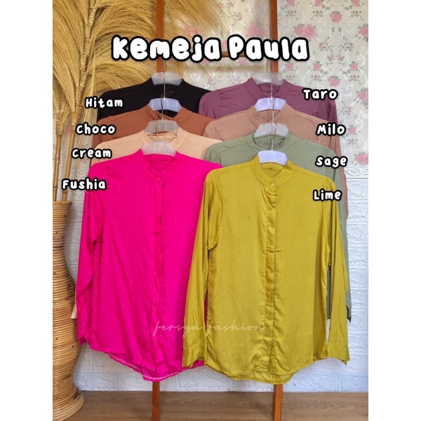 KEMEJA PAULA BASIC RAYON ADEM