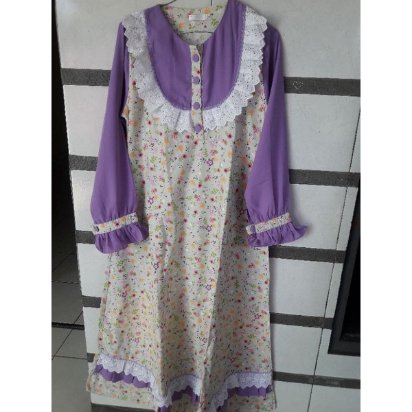 gamis preloved zahidah