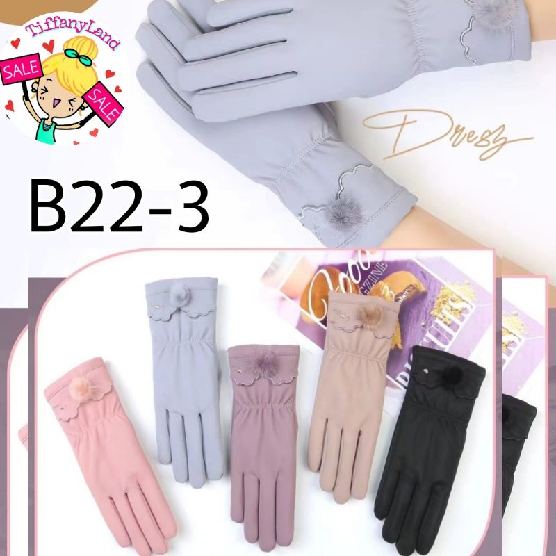 sarung tangan wanita touch screen fashion tebal B22-3