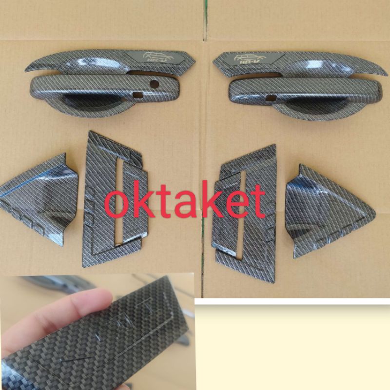 paket outer handle depan belakang Honda HRV 2022 2023 Hitam Chrome Carbon