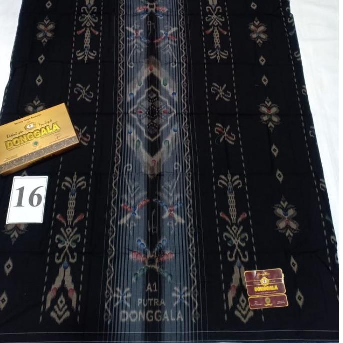 COD✔️SARUNG DONGGALA HITAM GRADASI 3D TERBARU / PUTRA DONGGALA|KD2