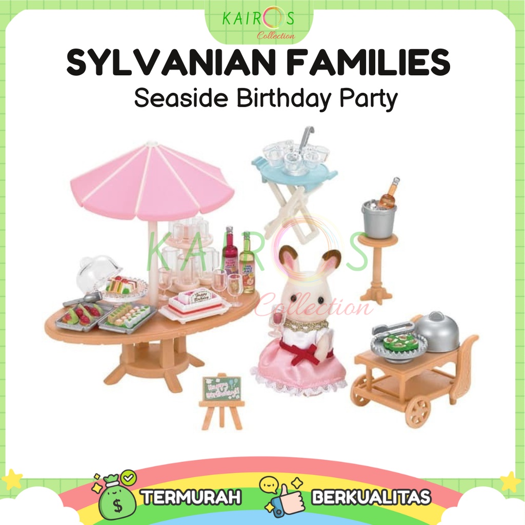 Sylvanian Families Seaside Birthday Party