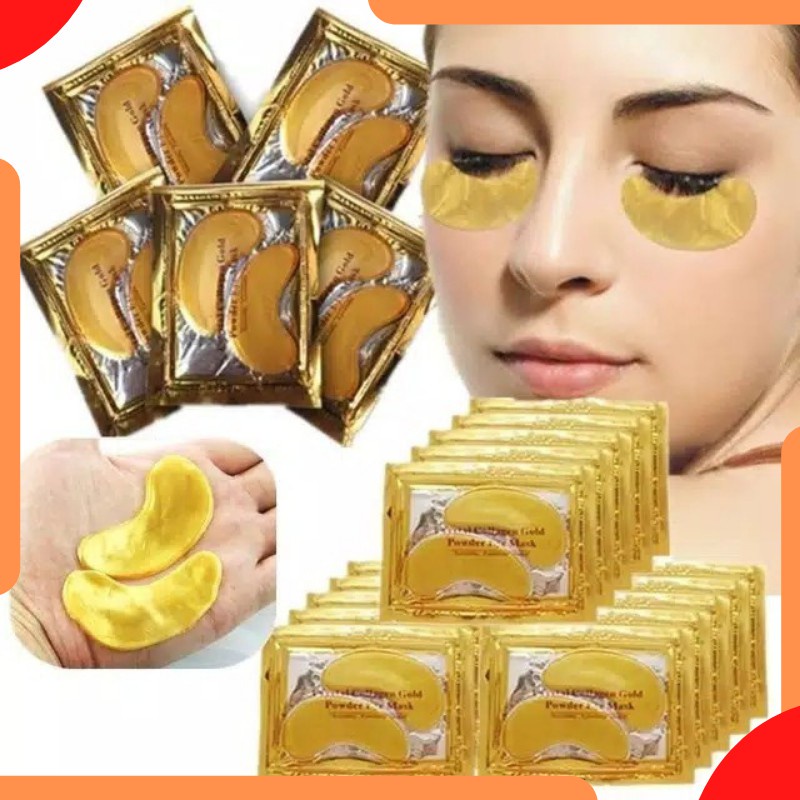 MASKER masker mata crystal colagen gold eye mask eyemask