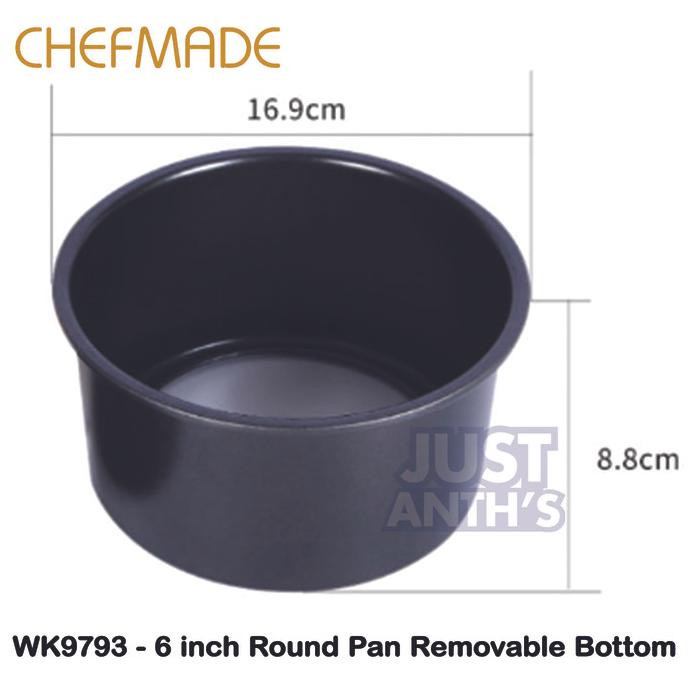 Chefmade WK9793 - Loyang Bulat 6 inch Removable Bottom