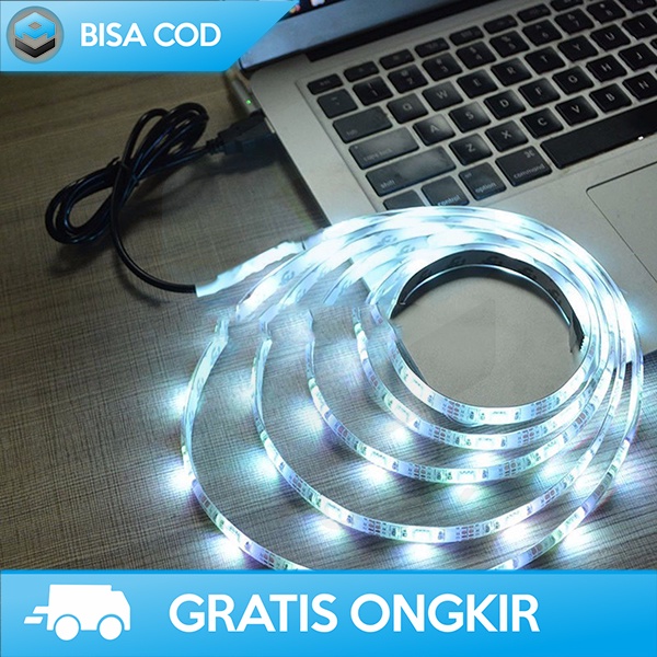 LAMPU RGB STRIP LAMPU HIAS LED 2 METER 5050 SMD WITH USB CONTROLLER 5V