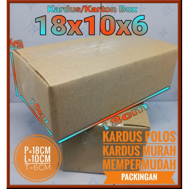 

kardus polos 18x10x6 kardus kecil kardus packing