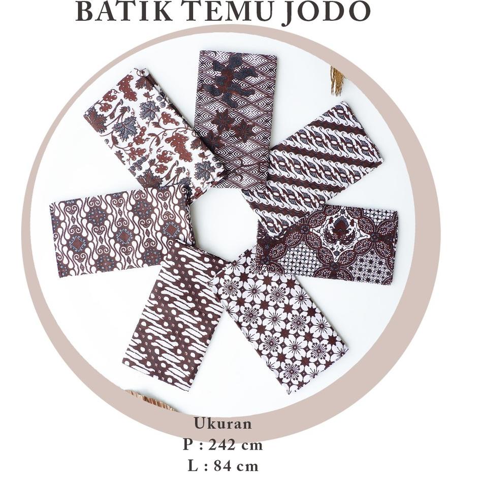 Sale Terbatas KAIN JARIK BATIK HITAM PUTIH ORI JARIK BATIK TEMU JODO KATUN HALUS 2METERAN JARIK BATI