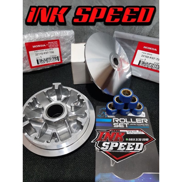 Paket Upgrade Pulley Custom Rumah Roller Modifikasi Racing Vario 125 Vario 150 PCX ADV