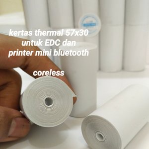 

Kertas Struk Thermal Paper Roll 57x30 Termal EDC Thermal Printer Mini Bluetooth