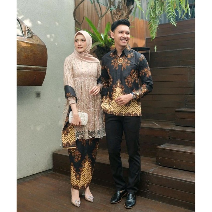 Maura Couple - Sania Ruffle Batik Couple ori Ndoro jowi DNT Garansi Termurah Shopee -Couple Clarisa PAGER