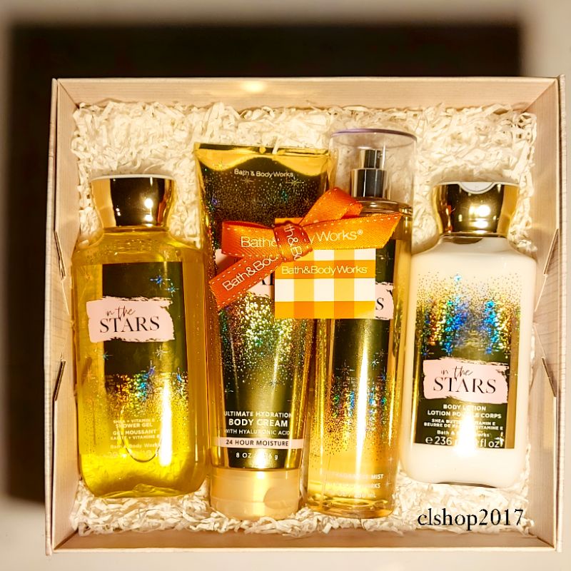 BBW IN THE STARS GIFT SET BATH &amp; BODY WORKS VALENTINE'S DAY ITS