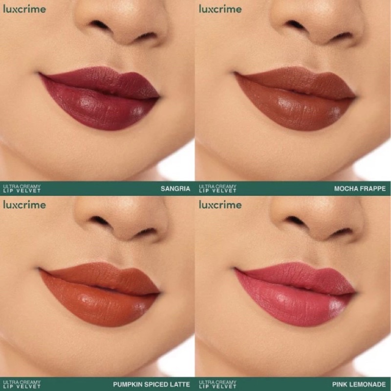 Luxcrime Ultra Creamy Lip Velvet | Lipcream Luxcrime Lip Cream Tahan Lama Tidak Kering Pigmented Transferproof