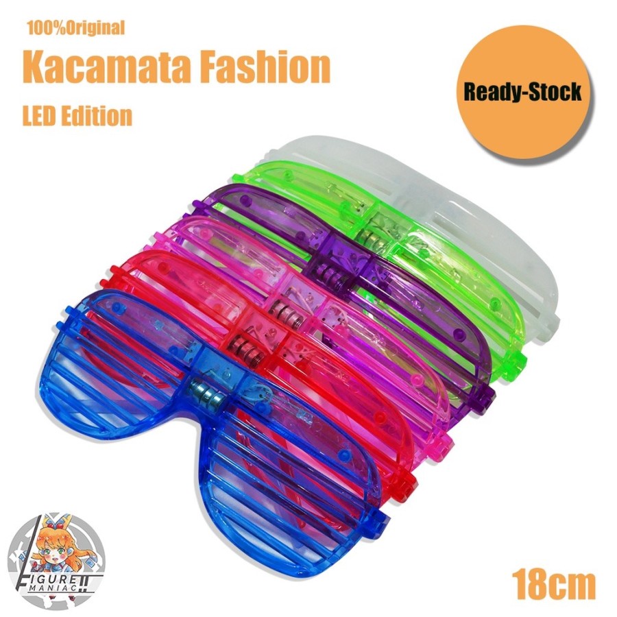 READY STOCK !!! KACAMATA LED WARNA WARNI / KACAMATA FASHION DEWASA