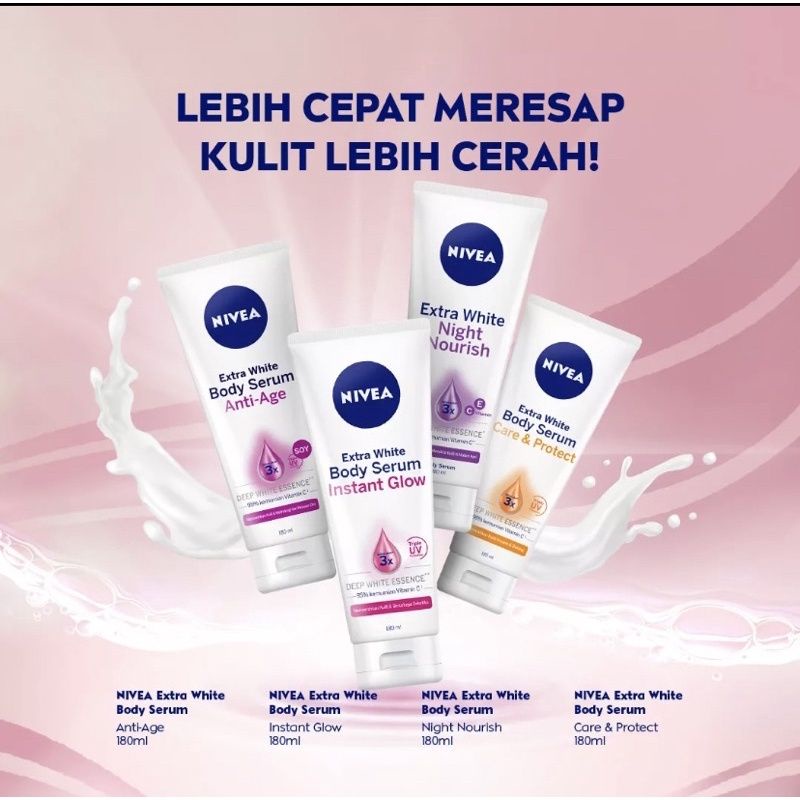 Jual Nivea Body Serum Nivea Care And Protec Extra White Instant Glow